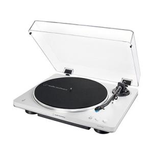 audio-technica ワイヤレスターンテーブル AT-LP70XBT ホワイト/シルバー A...