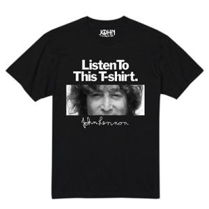 John Lennon Listen To This T-shirt. S/S Tee Black ...