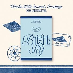 WONHO WONHO 2025 Season's Greetings [Bright Sky] DESK CALENDAR VER. ［CALENDAR+GOODS］ Book