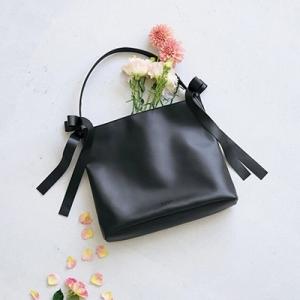 SISTER AUDREY サイドリボン付きレザー調トートバッグBOOK Book