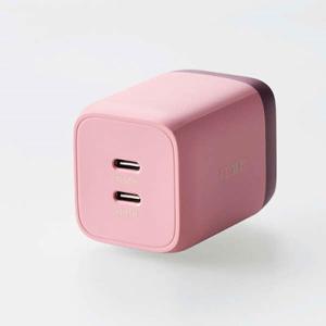 ILMF キューブAC充電器 Type-C 2ポート Pink Accessories