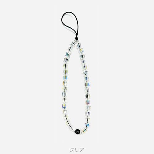 Melia ビーズストラップ スクエア クリア Accessories