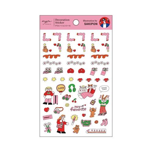 Myfa デコレーションシール クリエイターコラボ サキポン Accessories