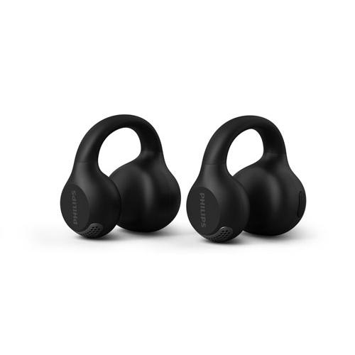 PHILIPS イヤーカフ型 ワイヤレス イヤホン TAQ2000/ブラック Headphone/E...