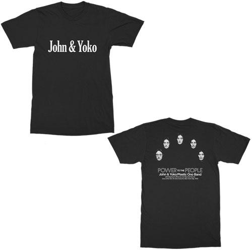 John Lennon John &amp; Yoko S/S Tee Black XLサイズ Appare...