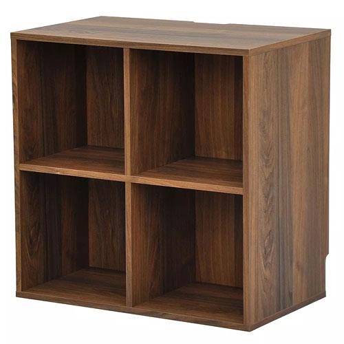 ユニオンレコードラック プレーヤー台 4BOX ブラウン Accessories