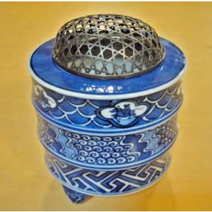 送料無料 ◇ 工芸品 陶磁器 飾壺 光右衛門 幅290×奥行290×高さ490mm