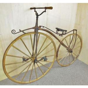アンティーク ◆ ミショー型 木製 自転車 ◆ 幅1880×奥行640×高さ1375mm ◆ 骨董 歴史的資料 蔵出し