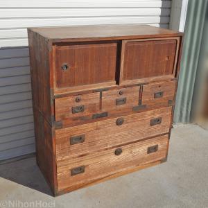 三越 TOKYO ビンテージ トランク ケース 革 ◇ 幅660×奥行400×高さ