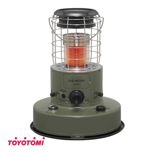 トヨトミ　赤熱 対流形 石油 ストーブ　RR-GER25 (G)　オリーブ