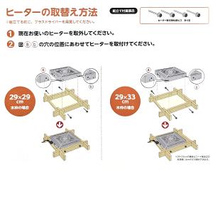 MHU-601E(DKB) こたつ用取替ヒータ...の詳細画像3