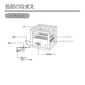 MPQ-100(B) こたつ用ヒーター 一人用...の詳細画像3