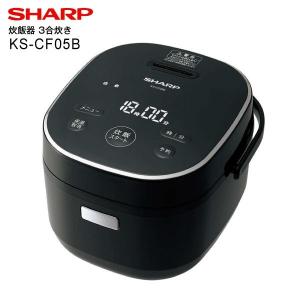 KS-CF05B(B)　シャープ　炊飯器　ジャー炊飯器　電気炊飯ジャー　3合炊き(SHARP)　ブラック KS-CF05B-B