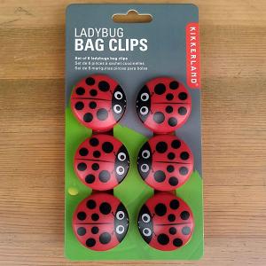 Ladybug Bag Clips set of 6 てんとう虫クリップ 6個セット｜toy-burger