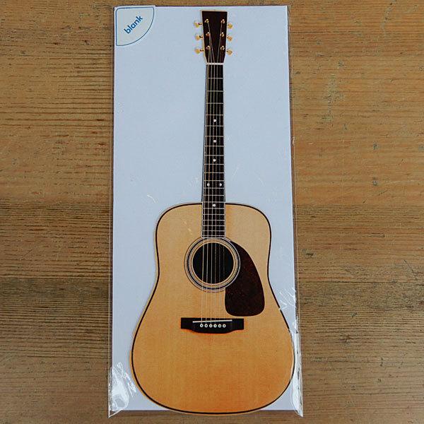 Paper House Diecut Card Acoustic Guitar ダイカットカード ア...