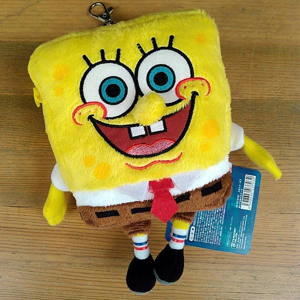 Sponge Bob Plush Pass Holder スポンジ ボブ ぬいぐるみ パスケース 価...