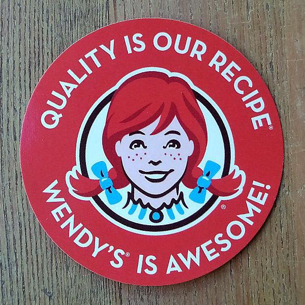 Wendy's ROUND STICKER ウェンディーズ ステッカー