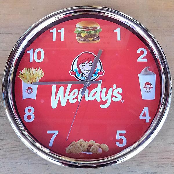 Wendy's CLOCK ウェンディーズ クロック 時計 壁掛け時計