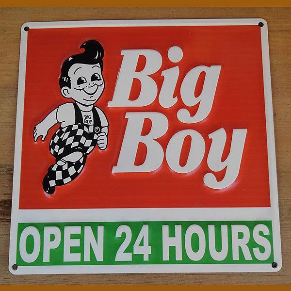 BIG BOY EMBOSS SIGN ビッグボーイ ティンプレート　スクエア