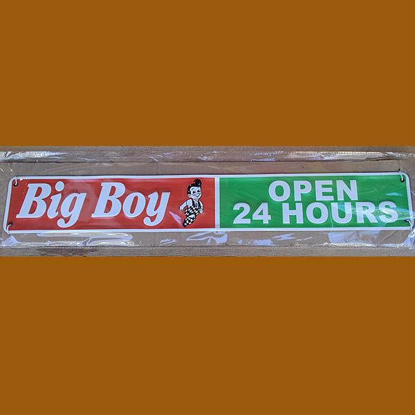 BIG BOY EMBOSS SIGN ビッグボーイ ティンプレート　横長グリーン