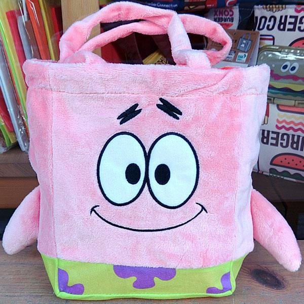 Sponge Bob Plush Mini Tote Bag スポンジボブ ぬいぐるみ ミニトートバ...