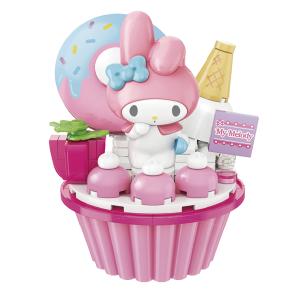 サンリオキャラクターズ Sweetsブロック マイメロディのいちごカップケーキ｜toy-manoa