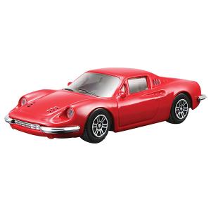 トミカプレゼンツ ブラーゴ レース&プレイシリーズ 1:43 ディ-ノ 246 GT(赤)｜toy-manoa