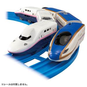 プラレール さよならE4系新幹線Max&amp;E7系上越新幹線(朱鷺色仕様) | 電車 車両 セット おもちゃ 男の子 3歳