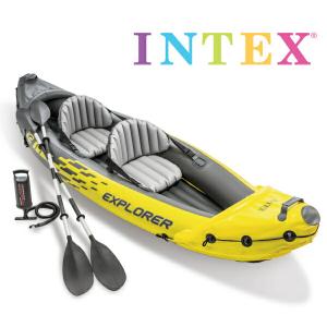 INTEX(インテックス) カヤック エクスプローラー K2 ボート 312×91×51cm [68307]  [日本正規品] | パドル 二人乗り