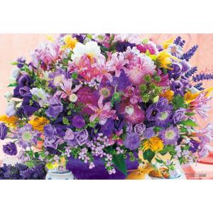 ジグソーパズル 300ピース花 幸運が舞い込む ピンク＆イエロー (26