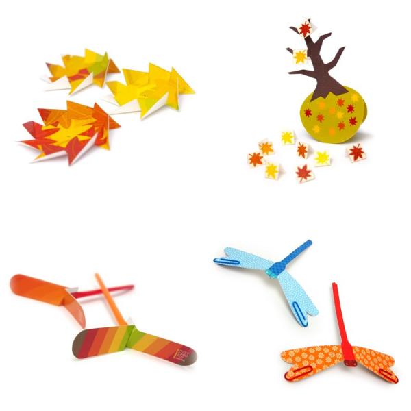 トイスパイス　おもちゃの工作キット　ポストカードトイ　秋のセレクション