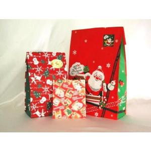 クリスマス柄☆ペーパーバッグ 約横21×縦38,...の商品画像