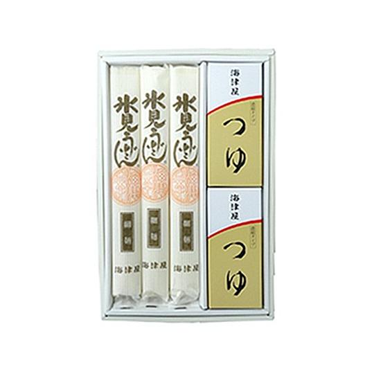 お歳暮 ギフト 海津屋 氷見うどんセット(細麺3本つゆ付) 富山名産品 乾物 送料別