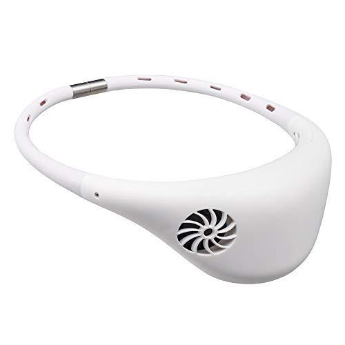 ドウシシャ 携帯扇風機 ハンズフリーファン hooop 2電源(USB 充電式) 風量3段階  ホワ...