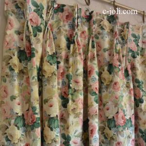 イギリス　ヴィンテージ　カーテン　50's 60's 英国 アンティークカーテン ウイリアム・モリス サンダーソン sanderson