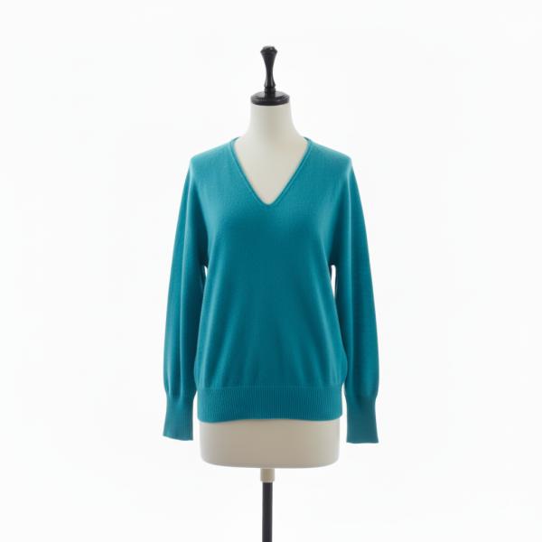 訳あり：ウール100%　パフスリーブプルオーバー　1点限り