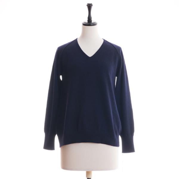 訳あり：カシミヤ100% Vネック  プルオーバー 1点限り