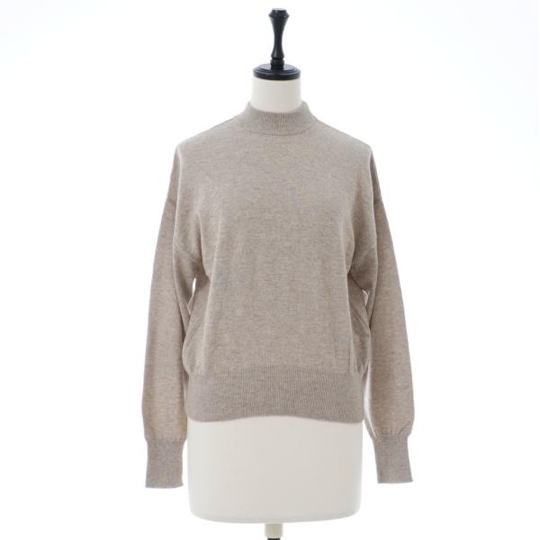 【訳あり】 カシミヤシルク クルーネック プルオーバー 1点限り