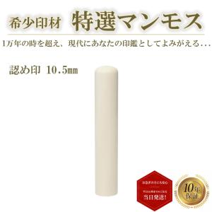 実印 銀行印 認印 マンモス 印鑑 10.5mm はんこ ハンコ 高級 送料無料 即日発送 あすつく｜toyodohanko