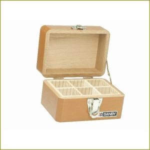 スタンプ ケース サンビー 印鑑ケース 木製ドイツ錠印箱