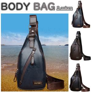 ボディバッグ メンズバッグ 本革　レトロ風 ワンショルダー