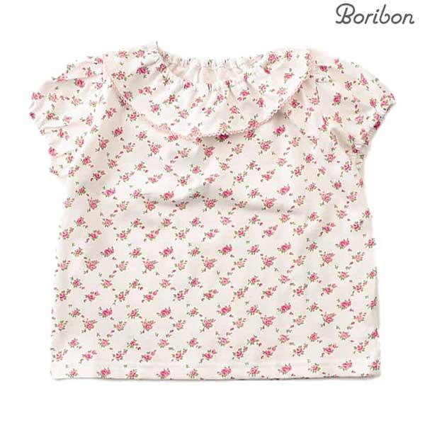 期間限定 10%OFF　ボリボン　Boribon　ローズガーデン総柄Tシャツ　90-120ｃｍ　D2...