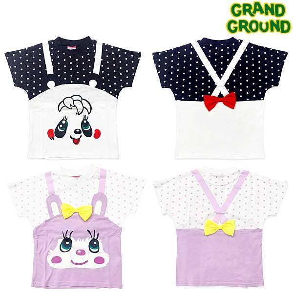 グラグラ grand ground なりきりドットTシャツ 90〜120cm 2023春夏 G231...