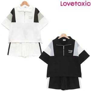 ラブトキシック　lovetoxic　【LTXC】接触冷感ハーフジップSETUP　140-160cm　2024-04　8341334｜トヨフク子供服店