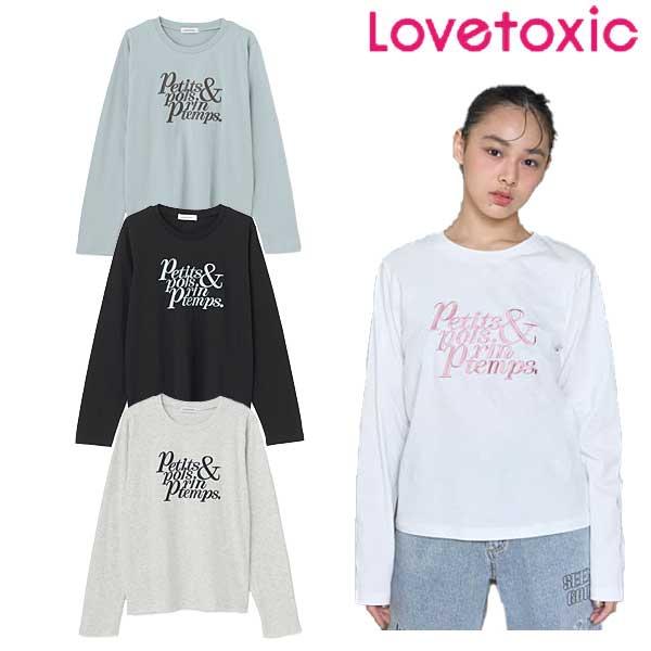 ラブトキシック　lovetoxic　ロゴ刺しゅう長袖Tシャツ　140-160cm　2025-09　8...