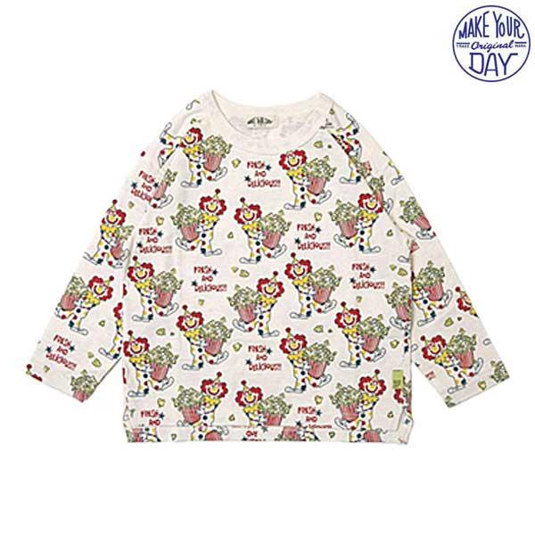 期間限定セール 10％OFF　MAKE YOUR DAY(メイクユアデイ)　ピエロとポップコーン総柄...