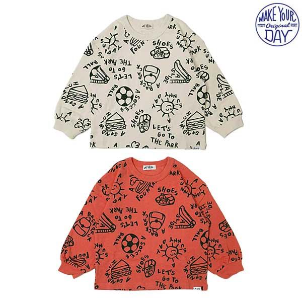 期間限定セール 10％OFF　MAKE YOUR DAY(メイクユアデイ)　ピクニックデー総柄リブ長...