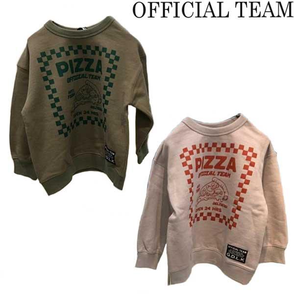 OFFICAL TEAM オフィシャルチーム 裏毛ピザロゴトレーナー 100-120cm 12232...