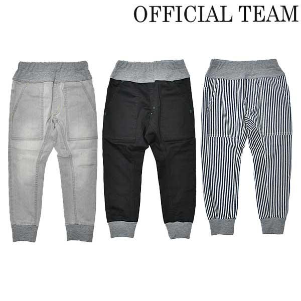 OFFICAL TEAM/オフィシャルチーム　カットデニムジョガーパンツ　BLACK GRAY HI...