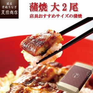 うなぎ 鰻 国産 プレゼント ギフト 蒲焼き 155-167g×2尾 大盛2人前 化粧箱 送料無料 ...